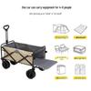 OEING Foldable Outdoor Utility Wagon with Detachable Tailgate and Table Top