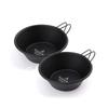 Stainless Steel Sierra Cup Open Fire Black 330ml Bonfire Pattern Set of 2 Tsubame Sanjo Made in Japan Scale Black Outdoor Camping Cooker Cooking