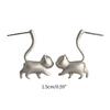 Cute Cat Earrings Animal Cat Stud Earring for Women Birthday Jewellery Gift Minimalist Cat Piercing Earrings Party Decor