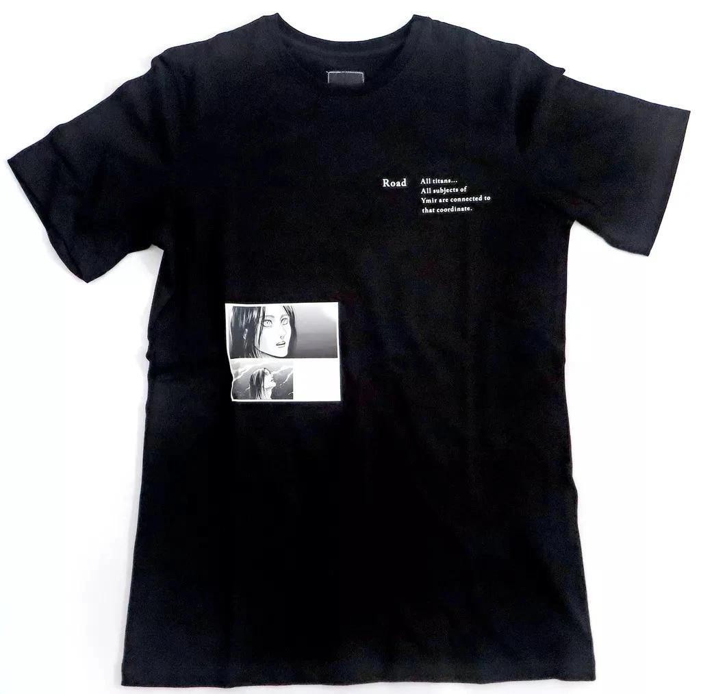 Path Reminiscence Black T-shirt Black L Attack on Titan×MAYLA Size L S