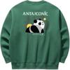Anta Comfortable Loose Pullover Sweatshirt Unisex Sweatshirts Warm-Jade-Green 172518713-2