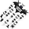 Portable Paper Bat Ornament Easy Install Halloween Window Wall Decorations For Home Office Party