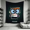 Dexter's Laboratory Wall Tapestry Aesthetic Wall Hanging Printed Fabric Blanket Decorative Tapestries for Bedroom Living Room Home Decor