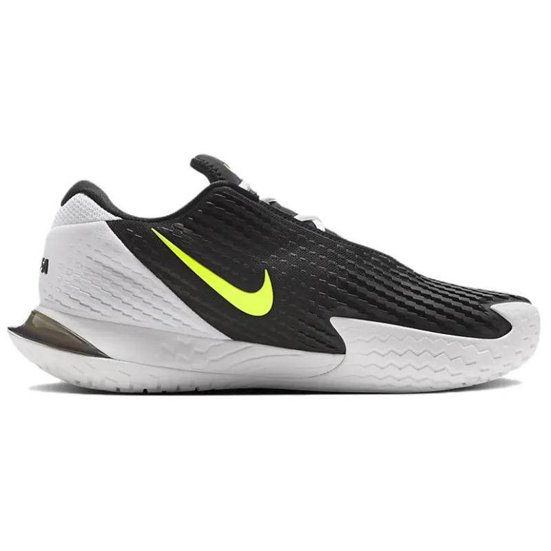 Nike Court Vapor Cage 4 Hc Rafa Black White Volt Metallic Silver Sneakers HQ1653-001