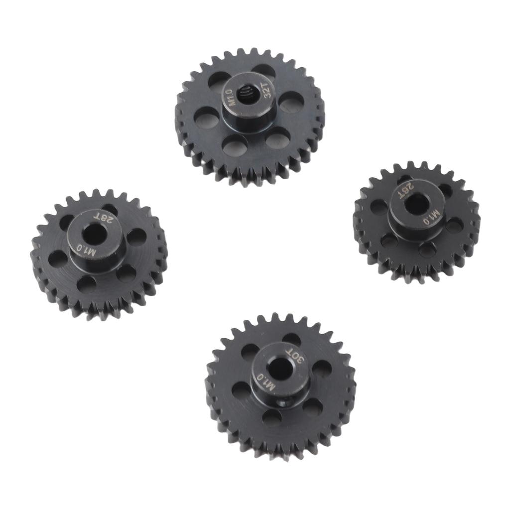 RC Motor Gear 26T 28T 30T 32T 25DP M1 5mm Metal RC Motor Pinion Set for 18 RC Cars