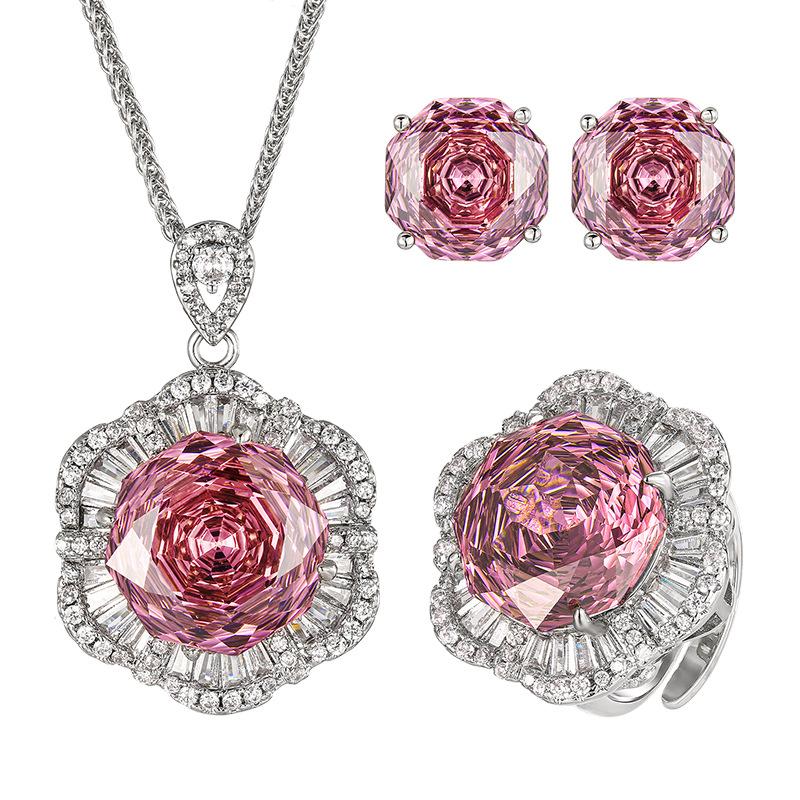 Schmuck Kupferboden Vergoldet Millennial-Schliff Trockenrose Temperament Leichter Luxus Anzug Damen 16-12M