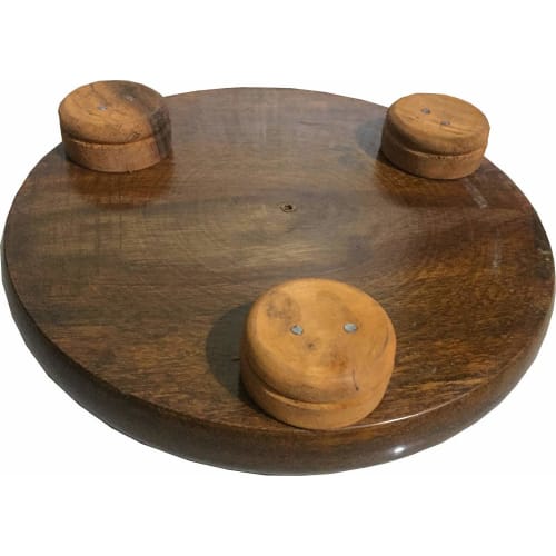 Wooden Chakla Serving Board, Round Chapati Chakla, Perfect for Making Chapatis At Home, Wooden Roti/Chapati Maker, Wooden Rolling Board, and Rolling T