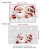 2026 Cartoon Cute Santa Snowflake Window Sticker Self-adhesive Wall Sticker Double-sided Visual Glass Decorative Sticker