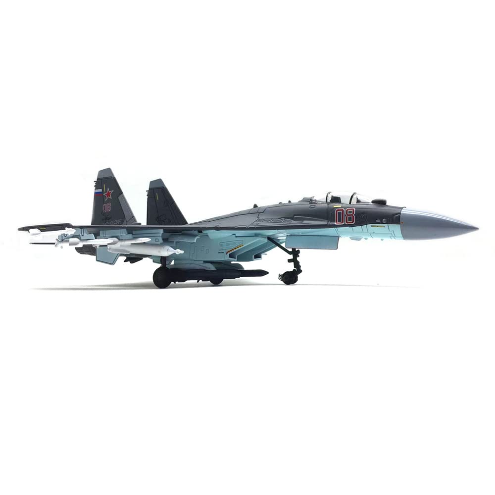 1:100 Metal SU-35 Super Flanker Heavier Aircraft Model Simulation Fighter Aviation Military Science Display Model
