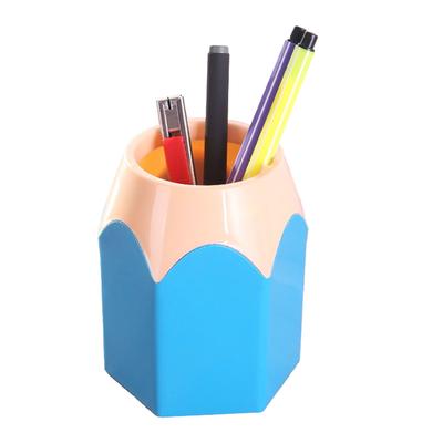 Desktop Pen Holder Multifunctional Space Saving Colorful Pencil Stationery   for Home Classroom