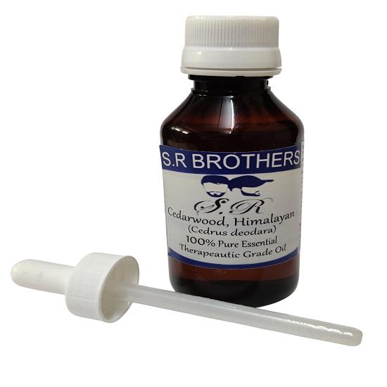 

S.R Brothers Cedarwood Himalayan (Cedrus deodara) Pure & Natural Therapeutic Grade Essential Oil Plastic with Dropper 10 ml