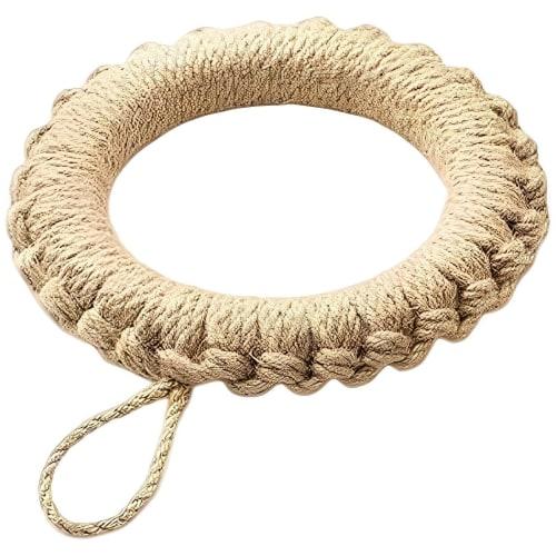 

Stylish, heat-resistant, natural flax-woven pot mat with a straw-like texture, perfect for iron kettles, pots, earthenware pots, and other ironware. A