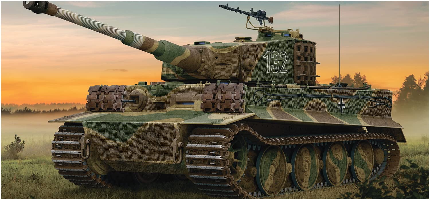 

Ryefield Models Німецький Тигр 1 пізній повністю пластиковий кольоровий 1/35 модель типу Е, інтер єр, модель, RFM5080,