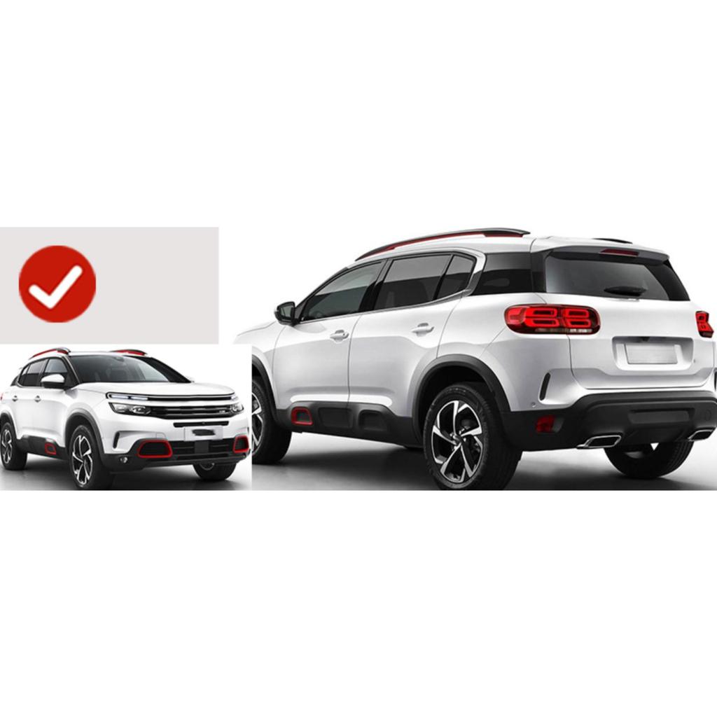 4PCS Car Mud Flaps Splash Guards Mudguards Car Mud Flaps Compatible with Citroen C5 Aircross 2017-on