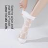 5 Pairs Spring and Summer Socks Women's Mid-tube Socks Love Card Boneless Crystal Stockings