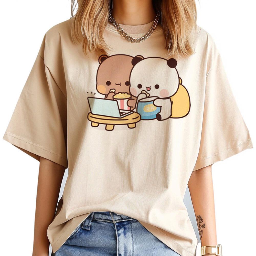 Bubu Dudu t shirt Women kawaii 80s Y2k Classic graphic tshirt anime Vintage streetwear hip hop University Comfortable
