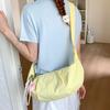 Solid Color Nylon Dumpling Bag Japanese Style Sports Shoulder Bag Casual Crossbody Bag  Students