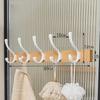 Bathroom Pendant Towel Holder Shower Rack Solid Wood Bathroom Shelf Shampoo Shower Gel Corner Holder Towel Bar Mobile Phone Rack