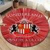 Sunderland A.F Custom Name Round Area Rug,Carpet Rug for Living Room Bedroom Sofa Playroom Decor,Non-slip Floor Mat