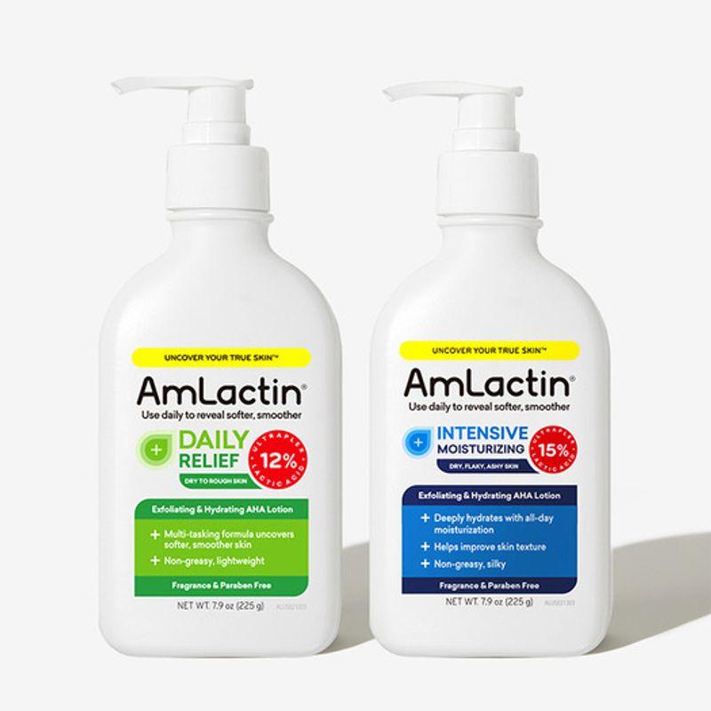 

AmLactin [Set of 2] M-Lactin Lactic Acid 15%/12%/7% Lotion 225g (2 types/choose 1) Set - Intensive 15% + Vitamin C 7%