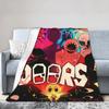 DOORS Horron Game Merch Blankets Soft Fleece Throw Blanket Cozy Bedding Throws