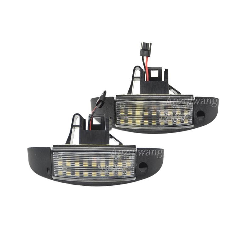 2PCS LED License Number Plate Light For Citroen Jumpy Jumper Peugeot Boxer OEM part 1303499808 For Fiat Ducato 1994-2006