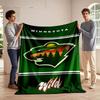 Minnesota Wild Logo Blanket Print Blanket Soft and Cozy Perfect for the Living Room Bed Sofa or a Nap,gift