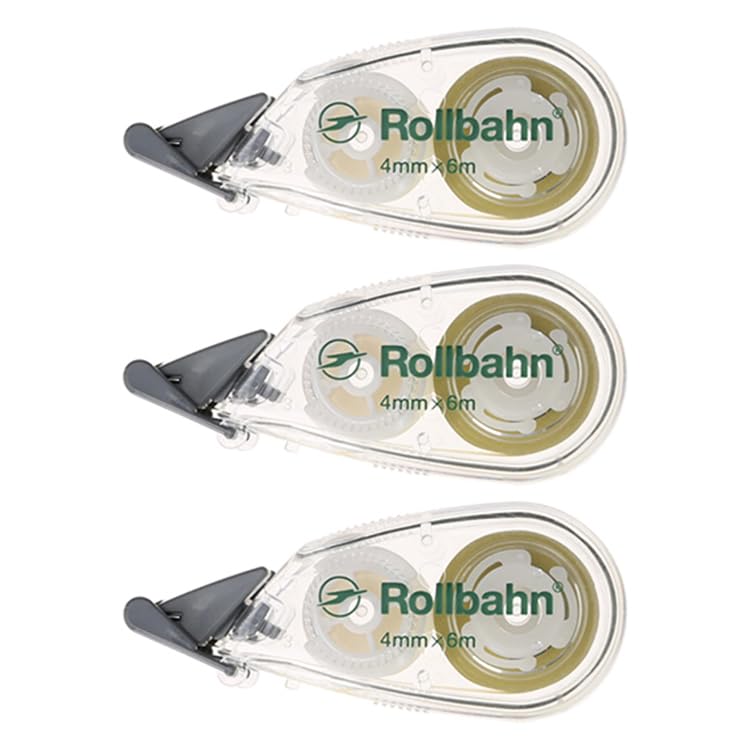Rollbahn Correction Tape Set [Delfonics] (Clear) - 3-Piece