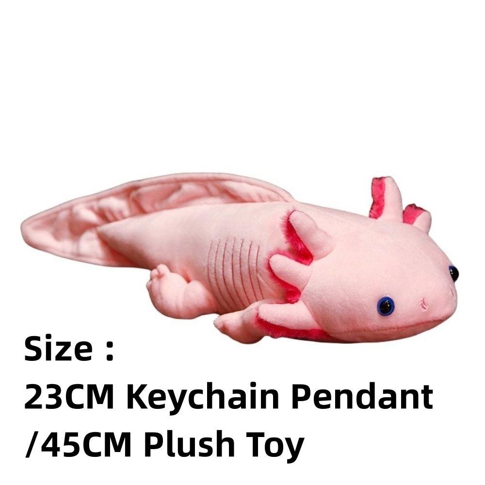 Nuovo 23/45Cm Tritone Salamandra Peluche Giocattolo Carino Axolotl Bambola Colorato Peluche Morbido Cuscini Portachiavi Ciondolo Stanza Divano Cuscino Regalo