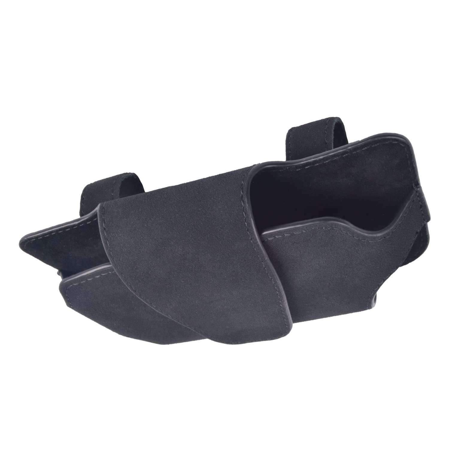 

Fuji Drive Sunglasses Holder Universal Suede Magnetic Opening Car Sun Visor Smartphone Storage Pocket (Black) 175 x 100 x 30mm чёрный