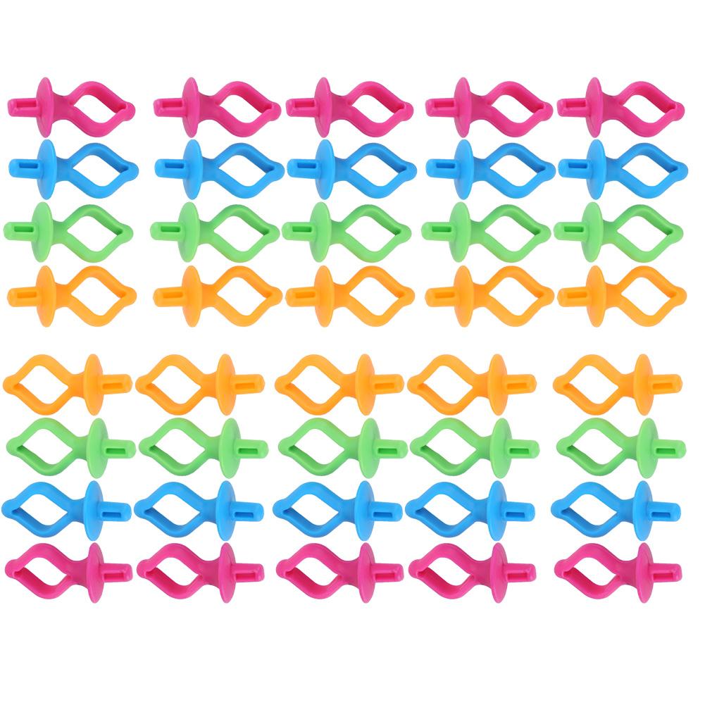 40Pcs Bobbin Fixing Clip Spool Silicone AntiDrop NippleShaped Sewing Embroidery