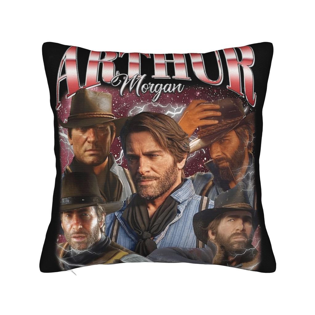 Arthur Morgan Pillowcase Soft Fabric Cushion Cover Decor  Throw Pillow Case Cover Chair Zippered 40*40cm