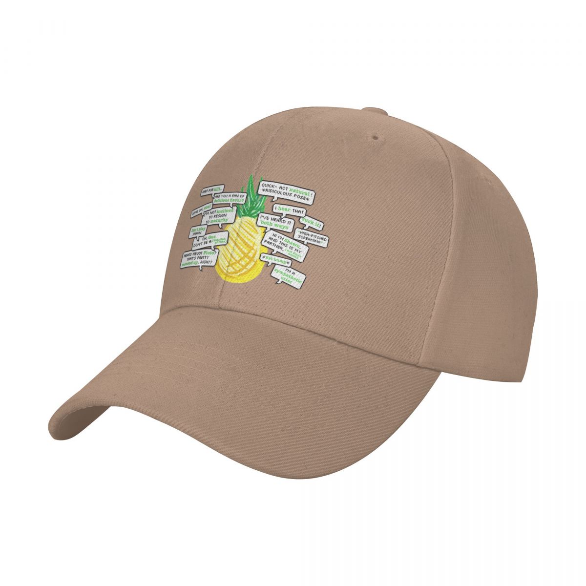 Iconic Psych Quotes ft. a Pineapple Baseball Cap Beach Bag tactical cap Rugby Boy Child Women s