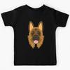 German Shepherd Dog Face Kids T-Shirt