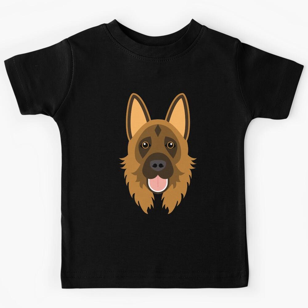 German Shepherd dog face Kids T-Shirt 140