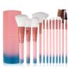12 makeup brushes cover brush loose powder eyeshadow brush portable plastic cylinder beauty tool