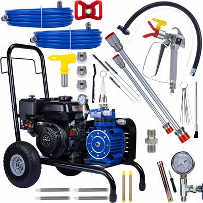 Rosfix Gasoline Paint Sprayer Blue Strong Hurricane 1690 BSH01 – 6.5HP 22MPA 18L/min | Capacity 18L/min | Set with Nozzle and 30m Hose