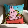 My Friend Rrabbit Cute Pillow Case Pillowcase Doublesided Printed Sofa Cushion Bedroom Headboard Pillow