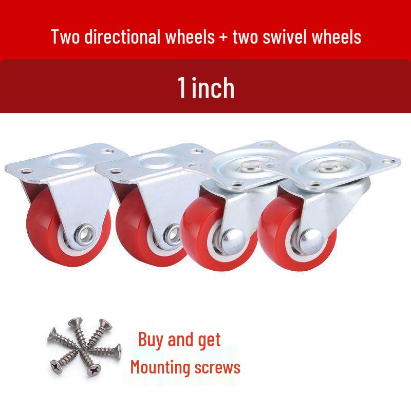 1-3 Inch Silent Swivel Caster Wheels with Brakes for Furniture and Trolleys
