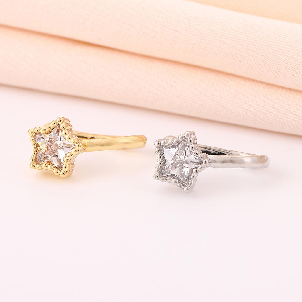 Trendy Five-Pointed Star Nose Stud, Personalized Adjustable, Free Piercing Nose Clip, Fashionable And Versatile, Simple Star Nose Accessories