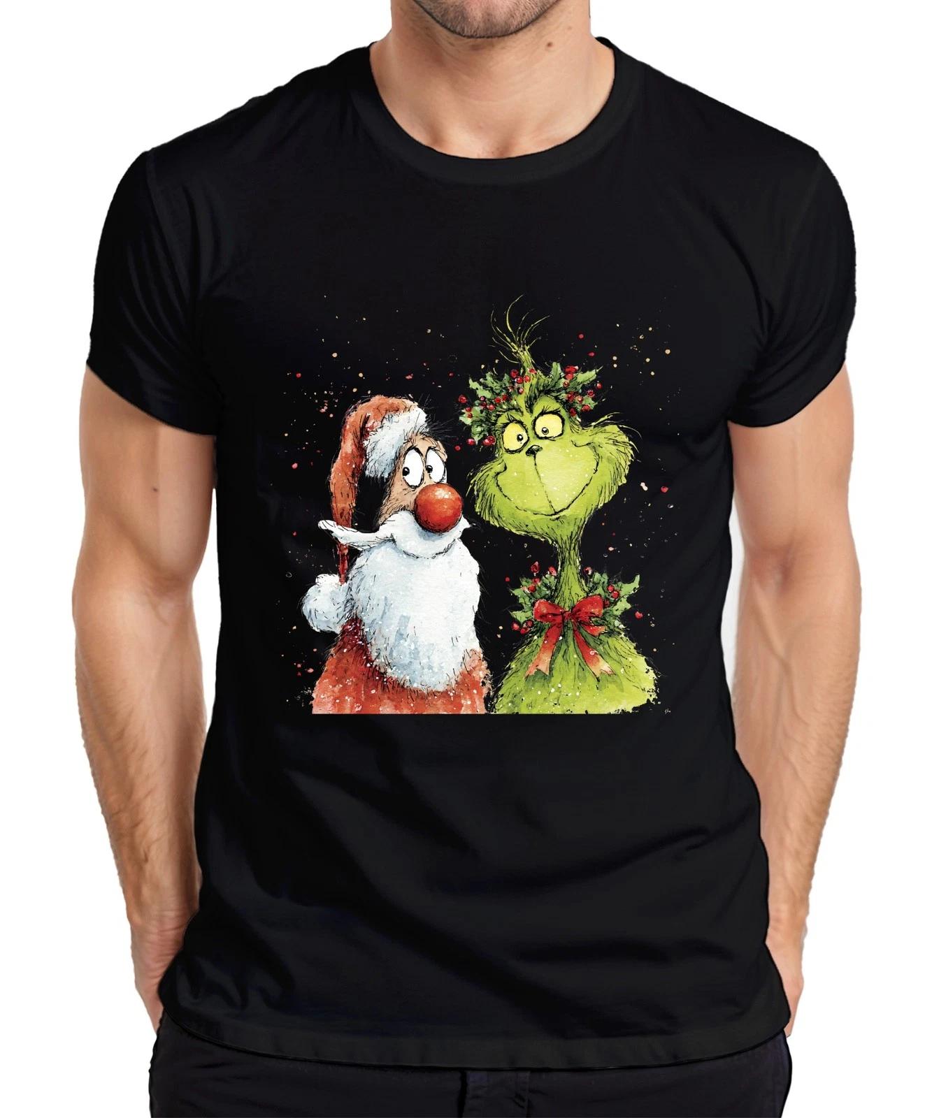 Grinch Weihnachtsmann lustig Weihnachten Geschenk Vintage Herren T-Shirt XXXXL