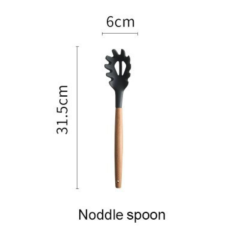 2 Silikon-Spatel Mit Holzgriff - Hitzebeständig Bis 446°F, BPA-frei