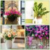 260Pcs DIY Crystal Suncatcher Kit For Garden Potted Plant Decoration With Metal Hooks And Colorful Glass Pieces