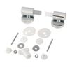 1set Toilet Cushions Hinge Set, Including Replacement Toilet Seat, Cover Hinge, Screw Pin, Hardware Connector, Quick Connector