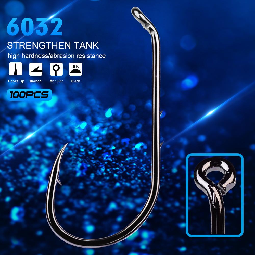 

PRO BEROS Fishing Gear Fishing Gear Fishing Hook with Barb High Carbon Steel Single Hook Fishing Gear Fishing Accessories