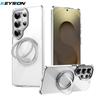 KEYSION N52 Magnetic 360° Ring Stand Case for MagSafe for Samsung Galaxy S26 Ultra 5G S26+ Matte Transparent Shockproof Phone Cover
