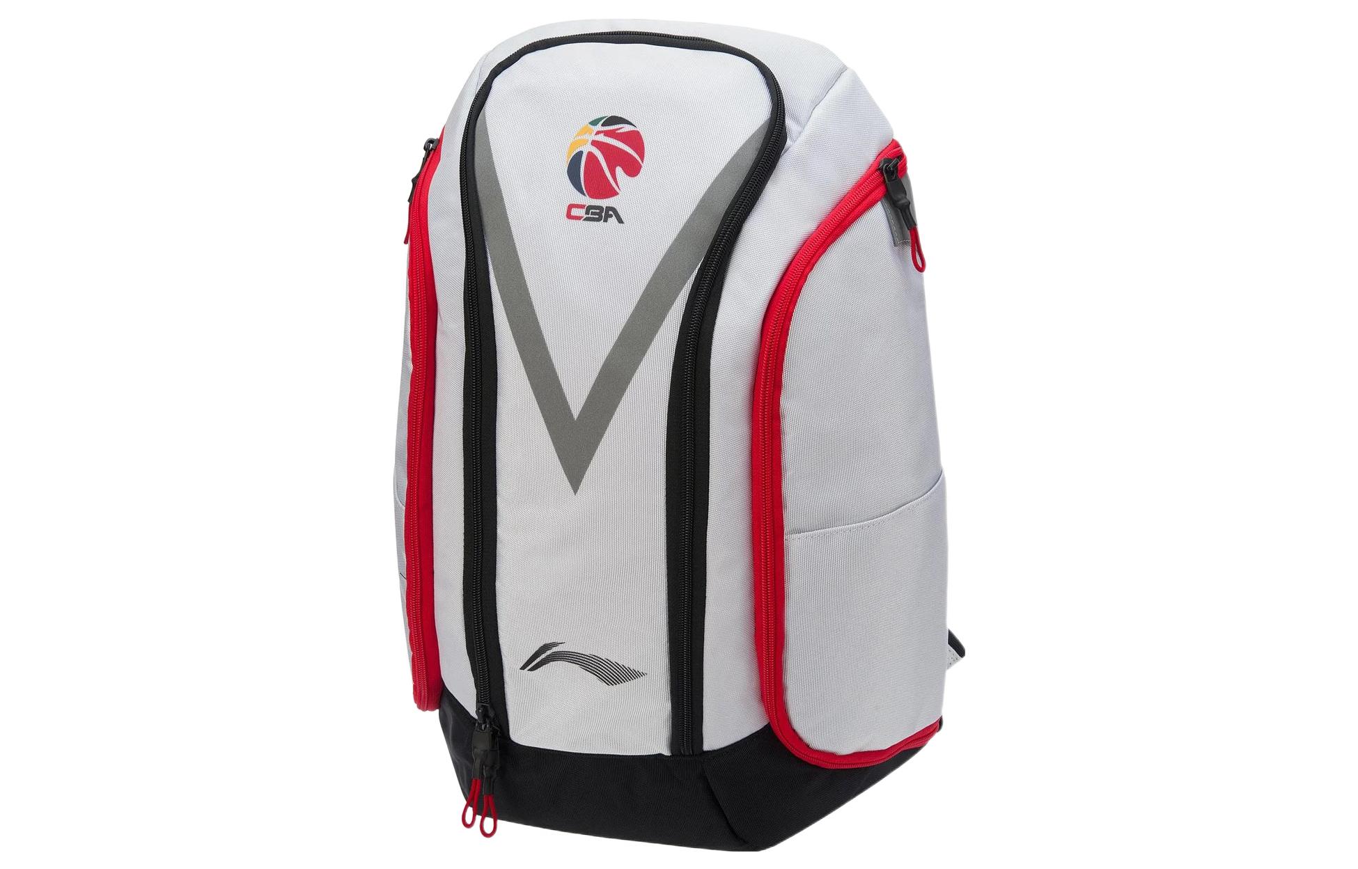 Li Ning CBA Collection Fabric Backpack Regular Men s White Absr210-2