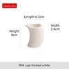 Irregular Ceramic  Boats Curved Steak Sauce Pot Seasoning Pot Small Milk Can Milk Cup Solid Color Creative Kitchen Tool