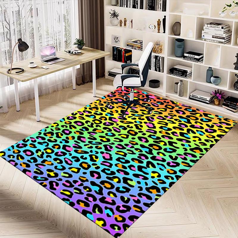 1PC Leopard print Extra Large Non Slip Floor carpet, Office, family, Studio   Large Area Rug Indoor Rugs, Bold Statement Piece