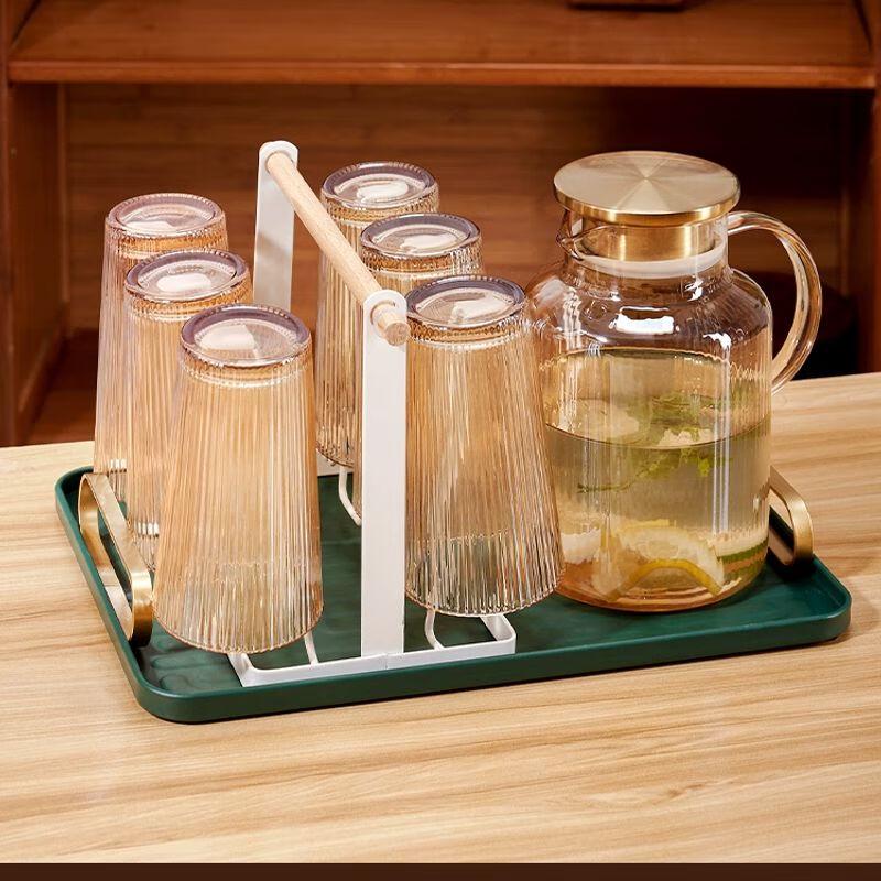 Heat-Resistant Glass Drinking Cup with Handle